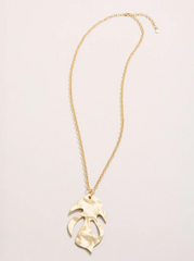 Kai Leaf Necklace – Full Chain and Pendant