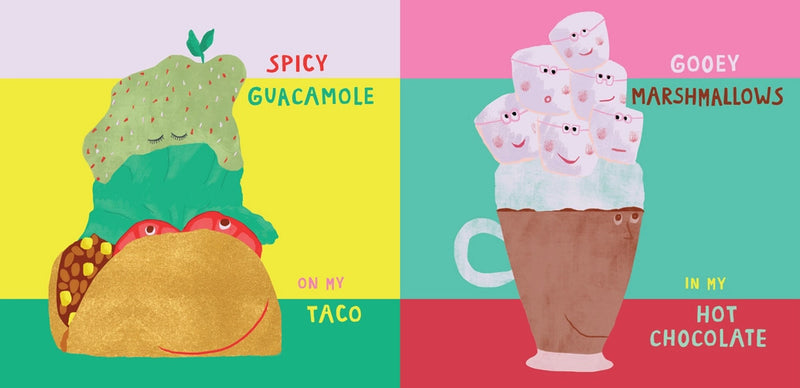 Ketchup on My Sundae spicy guacamole, taco, marshmallows, hot chocolate