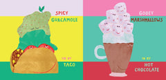 Ketchup on My Sundae spicy guacamole, taco, marshmallows, hot chocolate