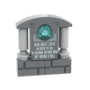 "Leota" Tombstone - Halloween MOC - Custom Printed - Made Using LEGO® Parts