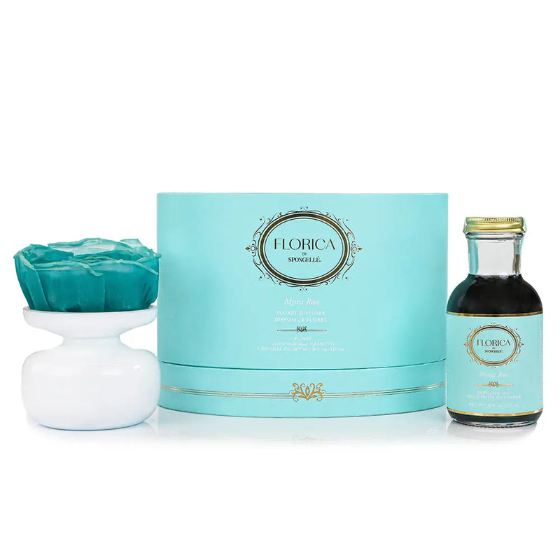 The set of Diffuser and oil for the Spongelle Mystic Rose Florica Floret Diffuser.