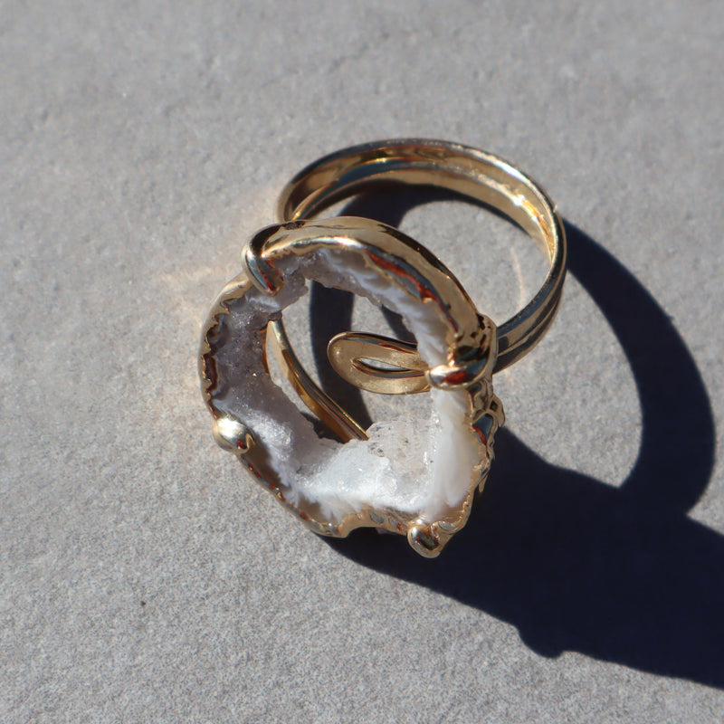 Geode Slice Ring | Loving Coastal Living