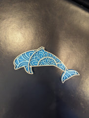 Small Multi Layer Wood Wall Art - DOLPHIN