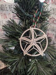 Wooden Starfish Ornament