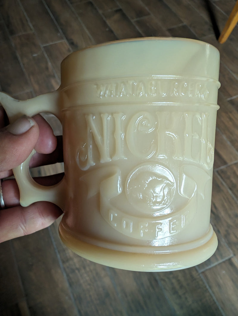 Vintage Milk Glass Coffee Mug