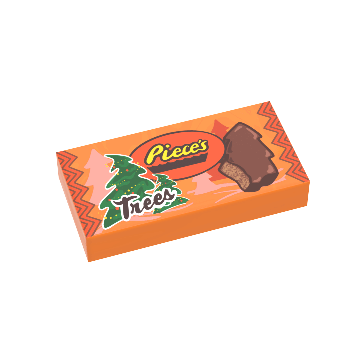 Pieces Christmas Trees - Christmas Candy - Custom Printed - Made Using a LEGO® Part