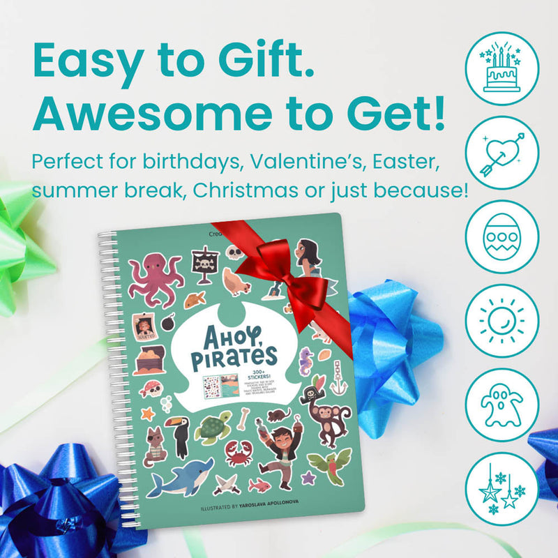 Ahoy Pirates Sticker Book