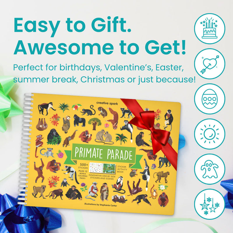 Primates Sticker Book