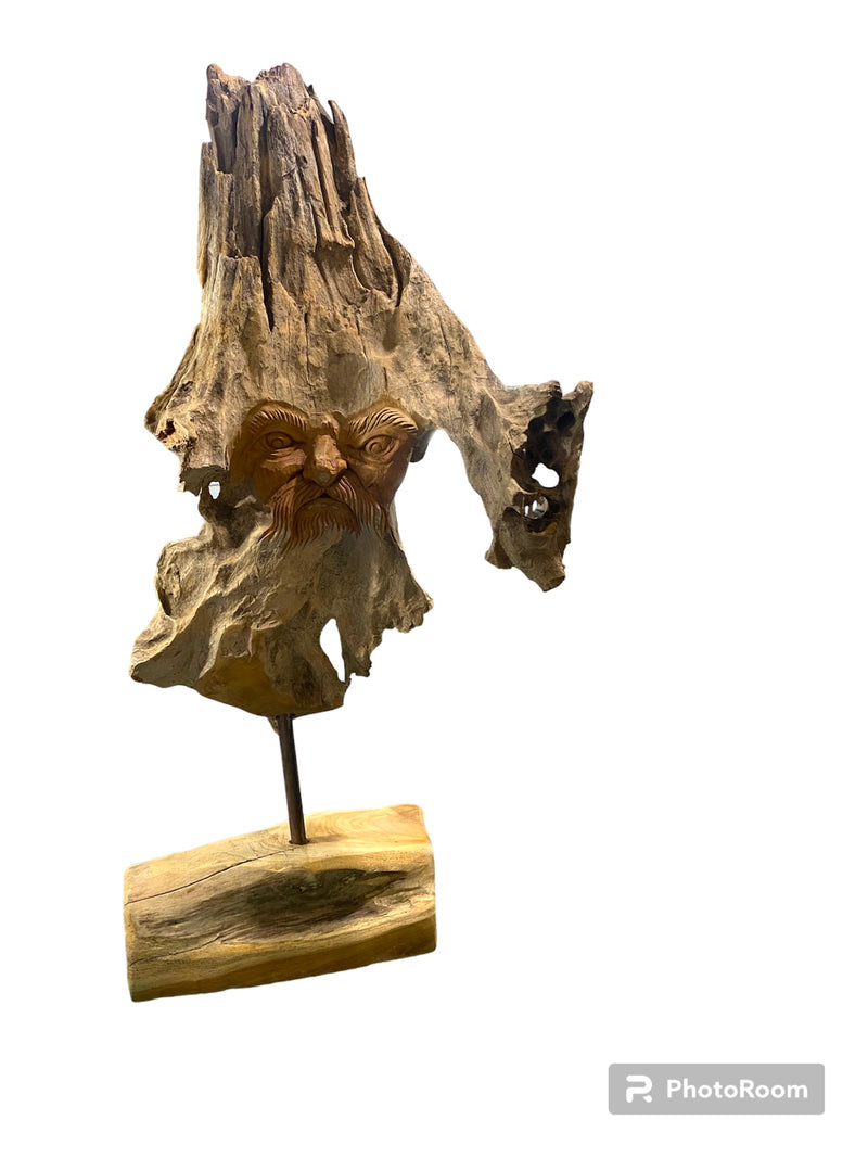 Pirate Wooden Sculpture- 16"