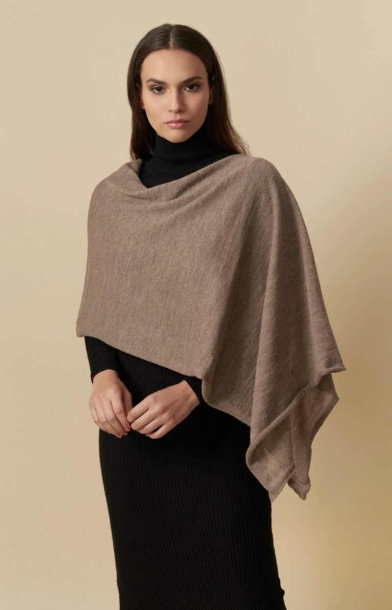 Alpaca Dress Topper | Lightweight Poncho | Alpaca Shawl