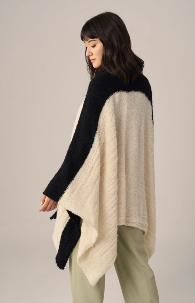 Boucle Alpaca Cape | Knitted Alpaca Shawl | Fall | Winter