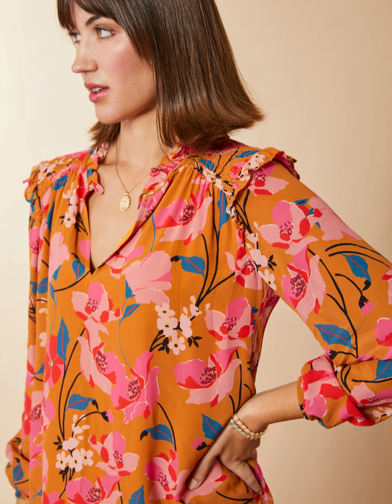 Aisley Blouse Botanic Garden Floral Stems