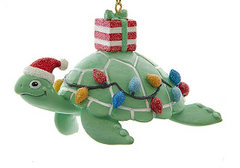 Christmas Ornament - Coastal Sea Turtle Holiday Decor 4