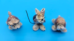 seashell critter magnets – turtle and kitty designs for beach house style