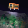 "Spirted Halloween" Store Billboard  - Halloween - Custom Printed - Made Using LEGO ® Parts