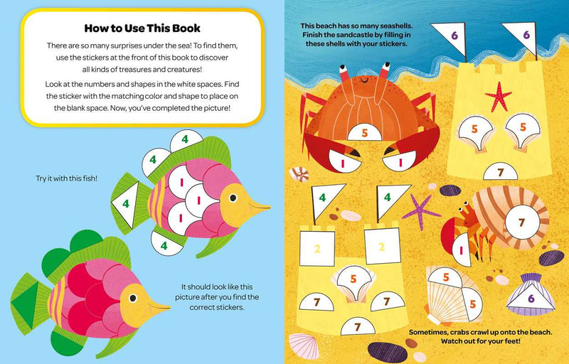 Crayola: Undersea Sticker by Number