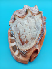 Carved cameo Three Graces shell 4.7