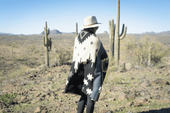 Alpaca wool throw blanket in midnight geometric pattern - Andean home textile