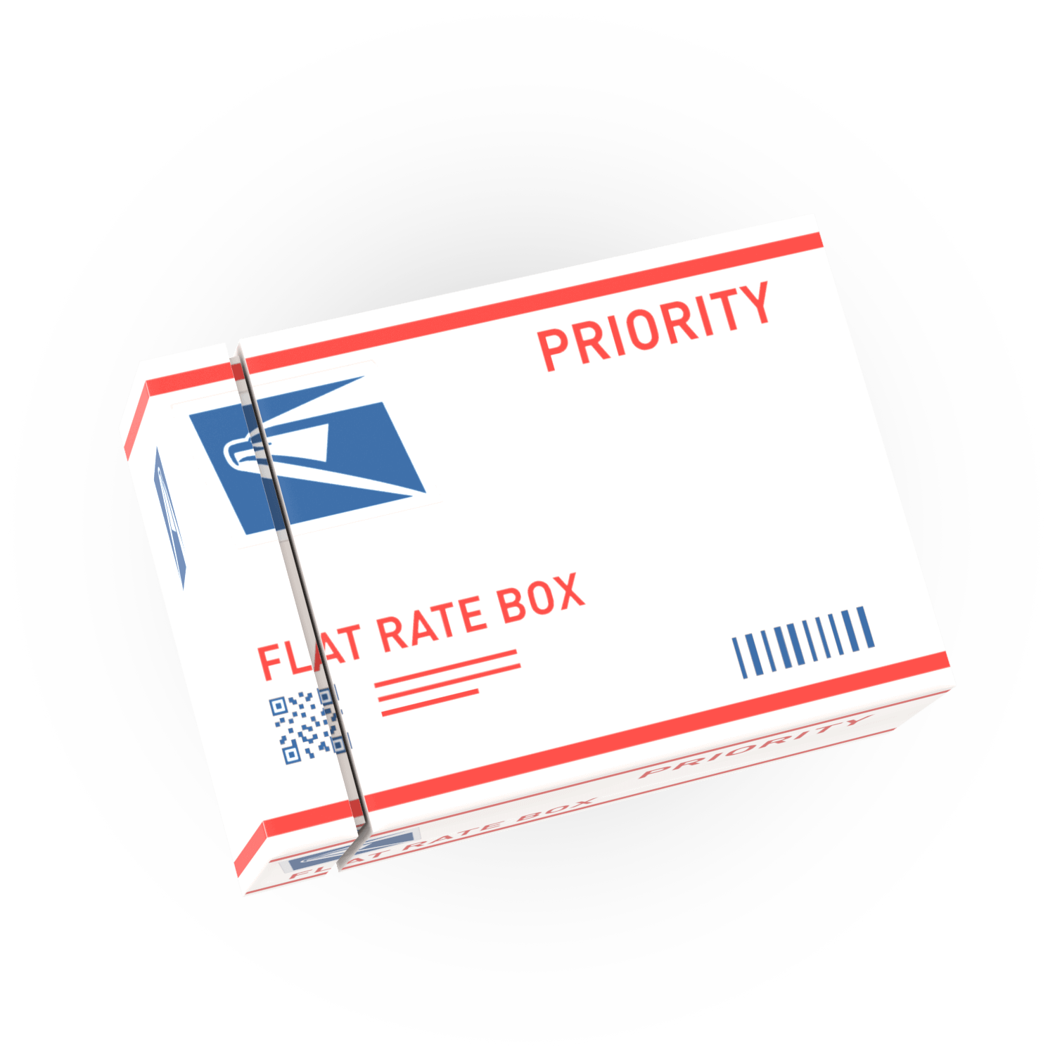 United Studs Postal Service Priority Shipping Box - Custom Printed Using LEGO® Parts