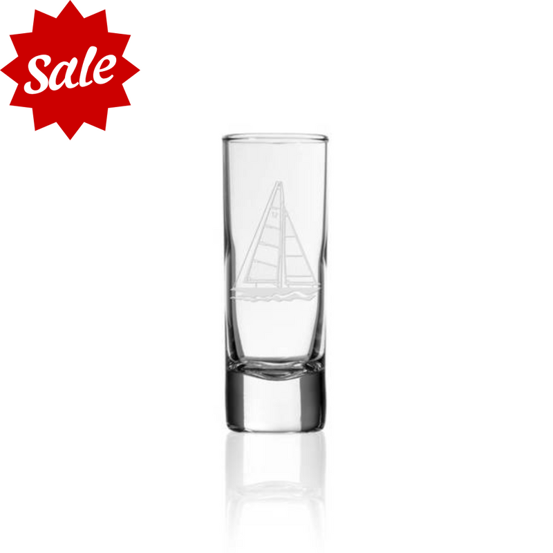 Etched Cordial Shot Glass