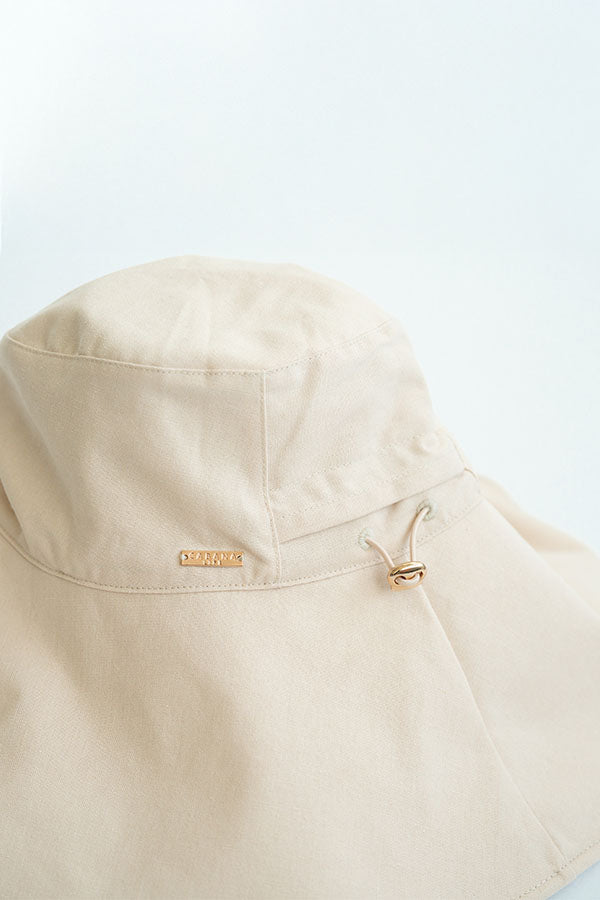 Khaki Reversible Wide Brim Sun Hat