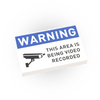 Warning - Video Recording Sign - Custom Printed - Made Using a LEGO® Tile