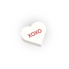 "XOXO" Conversation Candy Heart - Custom Printed 1x1 tile - Made Using a LEGO® Part
