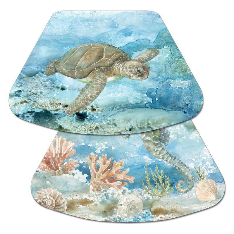"Under The Sea"  Wedge Shaped Reversible Flexible Placemat