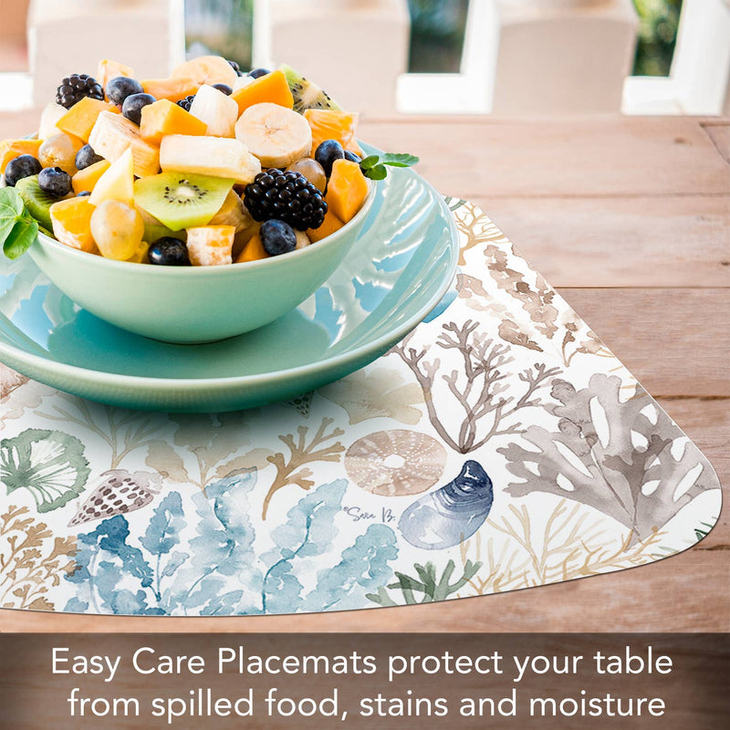 "Tidepool"  Wedge Shaped Reversible Flexible Placemat