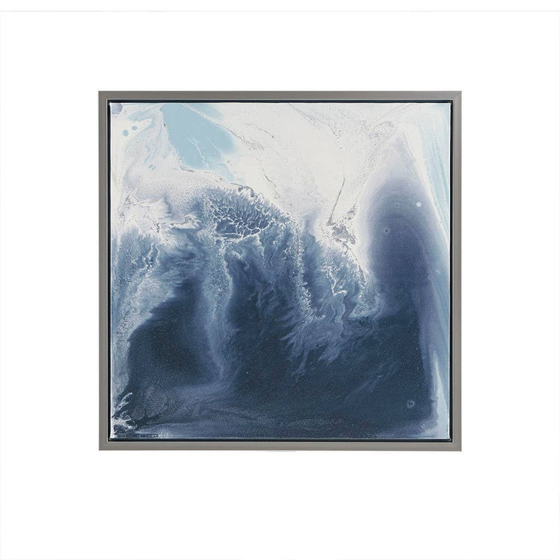 Abstract Blue Lagoon Framed Wall Art - Wall DecorOlliix