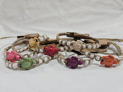 Adjustable Hemp Turtle Bracelet - JewelryWorld Shells Imports