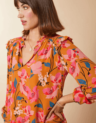 Aisley Blouse Botanic Garden Floral Stems - ApparelSPARTINA 449