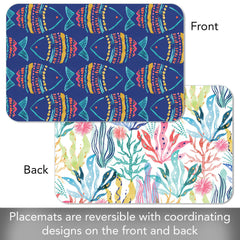 Along The Coast Reversible Rectangular Plastic Placemat - CounterArt/Highland Home/Thirstystone/CoasterStone