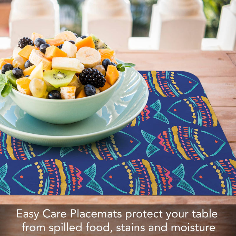 Along The Coast Reversible Rectangular Plastic Placemat - CounterArt/Highland Home/Thirstystone/CoasterStone