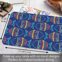 Along The Coast Reversible Rectangular Plastic Placemat - CounterArt/Highland Home/Thirstystone/CoasterStone