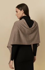 Alpaca Dress Topper | Lightweight Poncho | Alpaca Shawl - ApparelWUAMAN