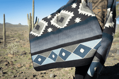 Andean Alpaca Wool Blanket - Midnight - blanketAlpaca Threadz