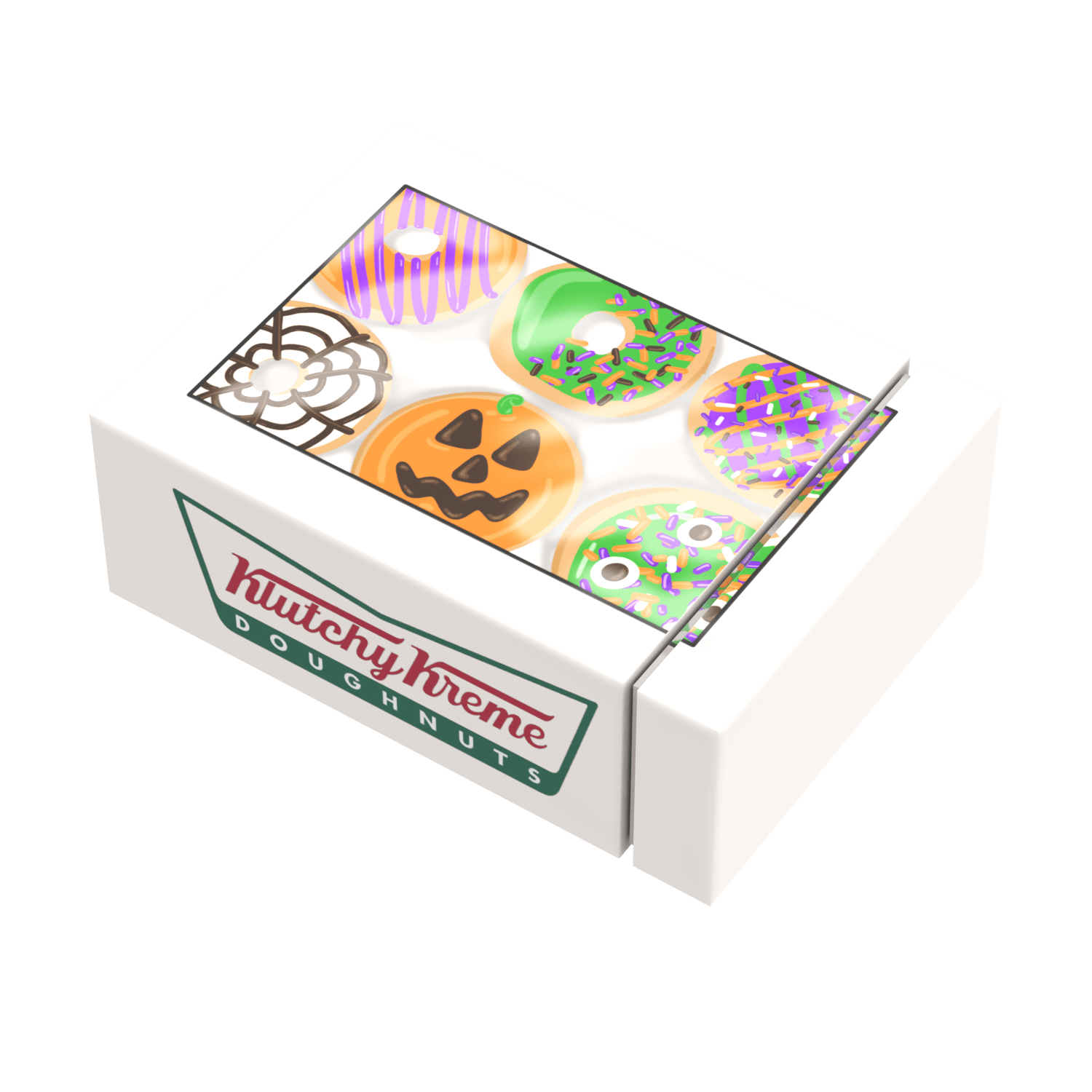 Boxed Donuts - Halloween - Custom Printed - Made Using LEGO® Parts