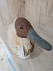 Antique Vintage Wood Carved Duck Decoy - Accent DecorLoving Coastal Living