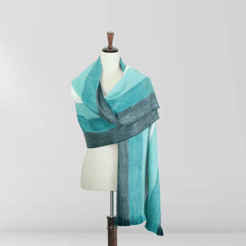 Aqua - Shawl - Aquamarine Wrap - Apparel & AccessoriesLATITUDE ZERO GOODS