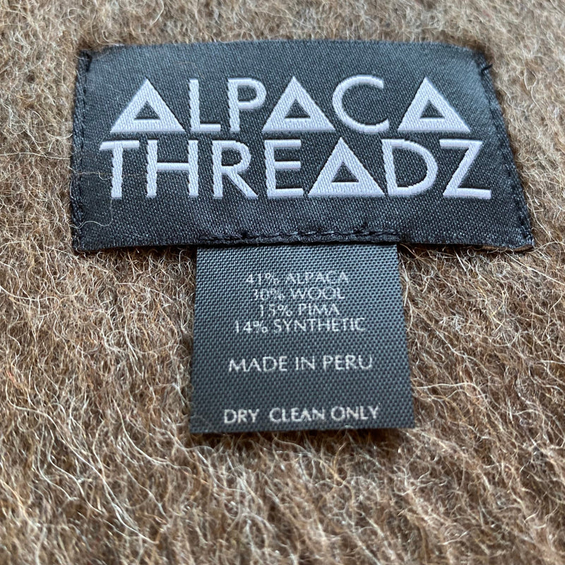Alpaca Threadz label close-up
