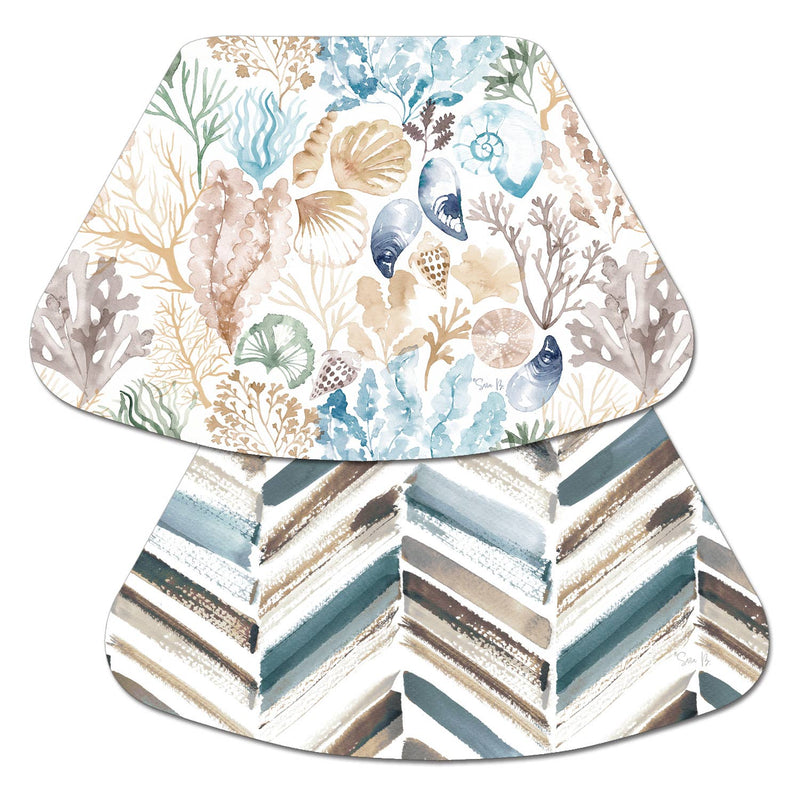 "Tidepool"  Wedge Shaped Reversible Flexible Placemat