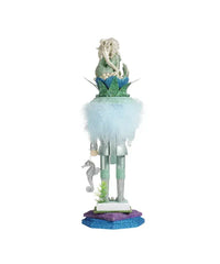 Back view of mermaid king nutcracker
