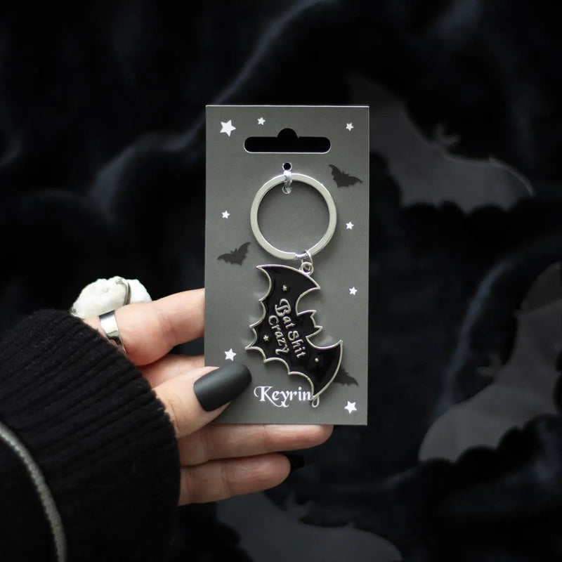 Bat Shit Crazy Keyring - Something Different Wholesale