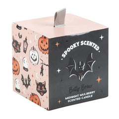 Bats Brew Midnight Mulberry Halloween Candle - Something Different Wholesale