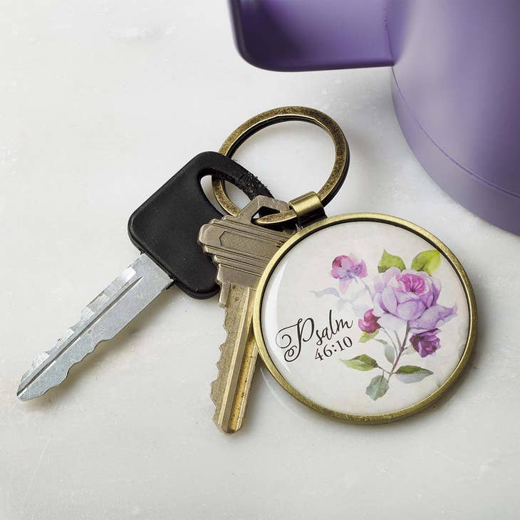 Be Still and Know Key Ring in a Tin - Psalm 46:10 - KeychainChristian Art Gifts