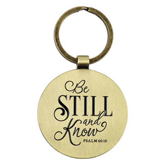 Be Still and Know Key Ring in a Tin - Psalm 46:10 - KeychainChristian Art Gifts