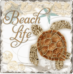 Beach Vibes Assorted Single Coasters - CounterArt/Highland Home/Thirstystone/CoasterStone