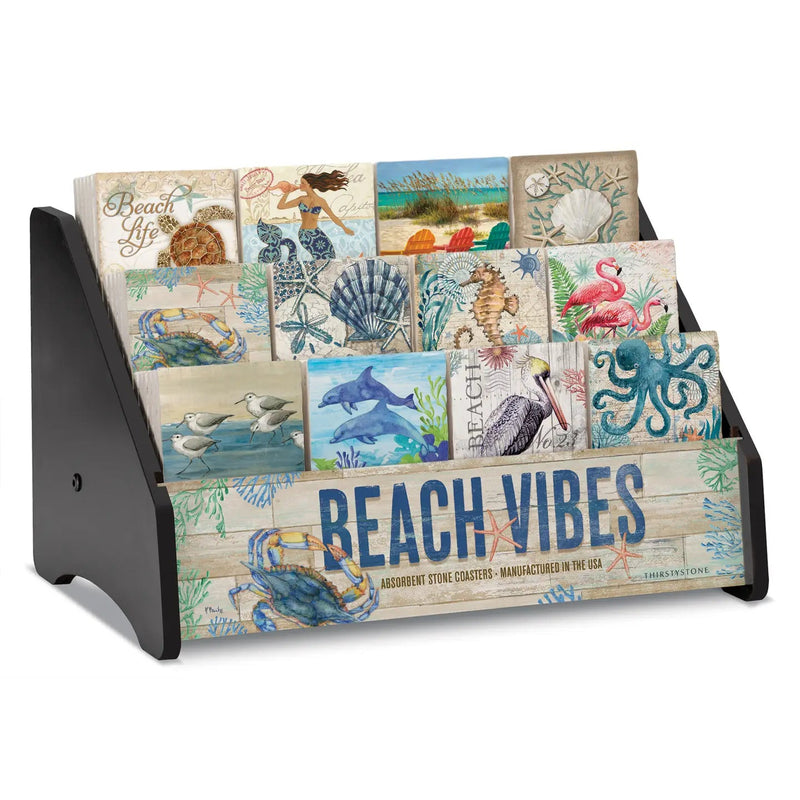 Beach Vibes Assorted Single Coasters - CounterArt/Highland Home/Thirstystone/CoasterStone