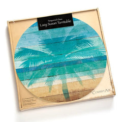 Beachscapes Glass Lazy Susan Turntable 13